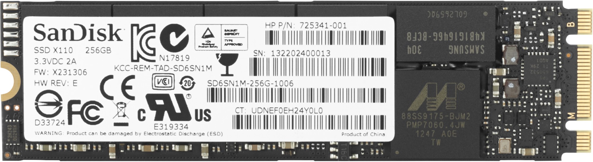 HP Turbo Drive Gen2 256GB M.2 Solid State Drive